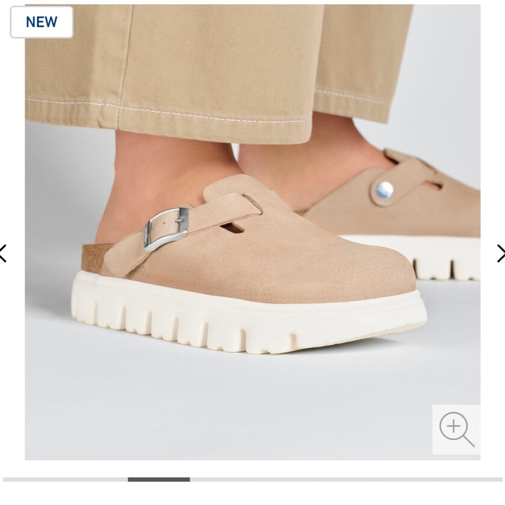 Women’s Birkenstock Boston Chunky Warm Suede Size 36